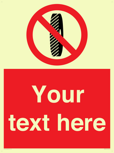 Custom Do Not Change Grinding Wheel Sign